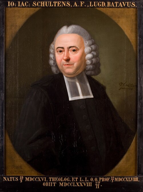 Portret van Joannes Jacobus Schultens, hoogleraar Godgeleerdheid te Leiden, 1776, Pieter Frederik de La Croix