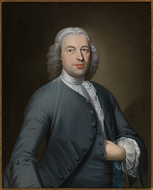 Portret van Leonard Swanenburg (1701-1788), steenfabrikant te Gouda., 1742, Pieter Frederik de La Croix