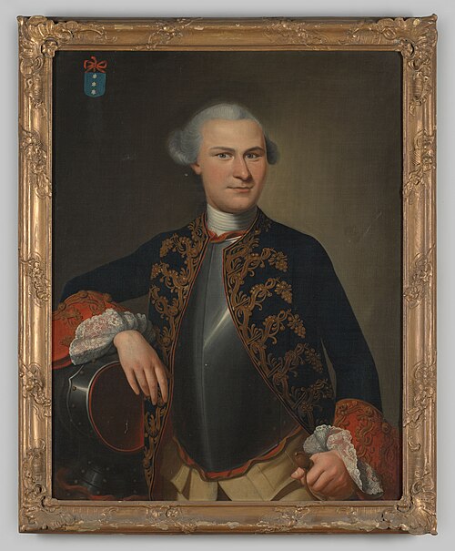 Portrait of Willem August Sirtema van Grovestins (1740-1813), 1759, Pieter Frederik de La Croix