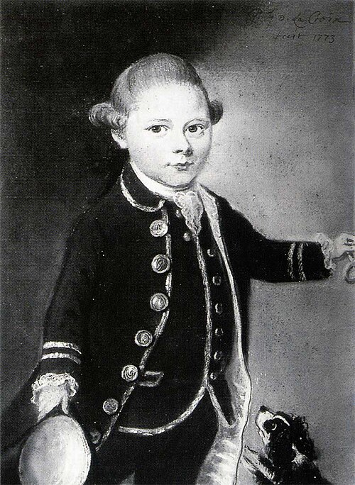 Porträt des Anthony Christiaan Winand Staring (1767-1840), 1773, Pieter Frederik de La Croix