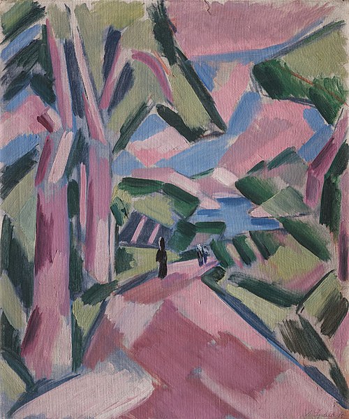 A Road on Lopud, 1915, Václav Špála