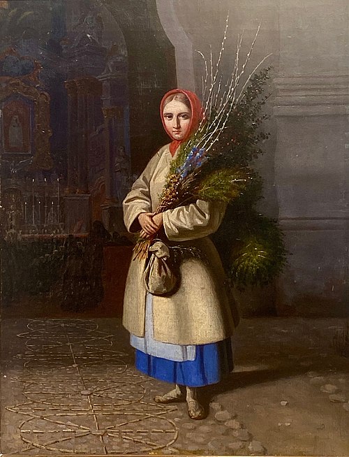 Ліцвінка з вербамі, 1847, Kanuty Rusiecki
