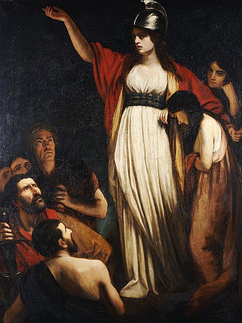 Boadicea Haranguing The Britons, , John Opie