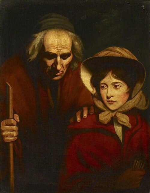 The blind Beggar of Bethnal Green and his Daughter, , John Opie