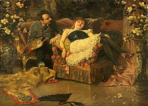The Resting Model, 1892, Emile Eisman-Semenowsky