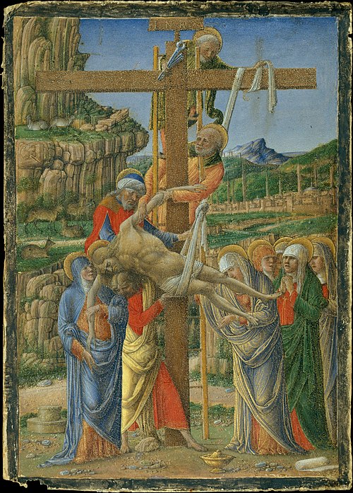 Descent from the Cross, 1475, Girolamo da Cremona