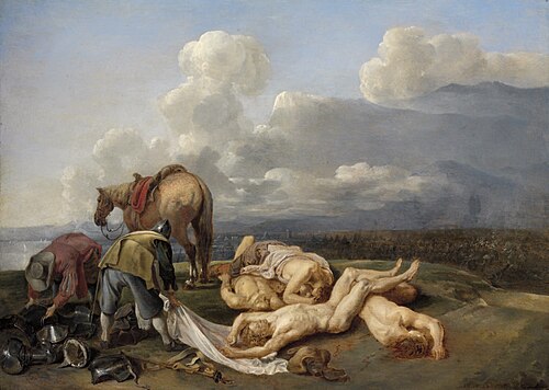 The Aftermath of the Battle, 1653, Jan van den Hecke