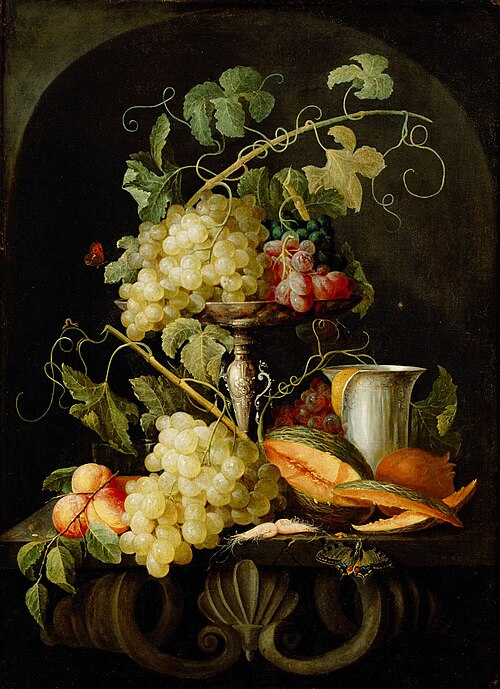 Stilleben mit Früchten, 1655, Jan van den Hecke