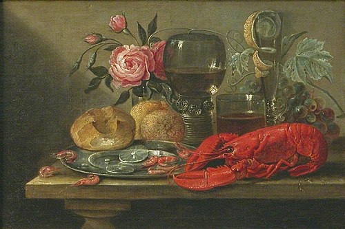 A Still Life with Lobster, 1675, Jan van den Hecke