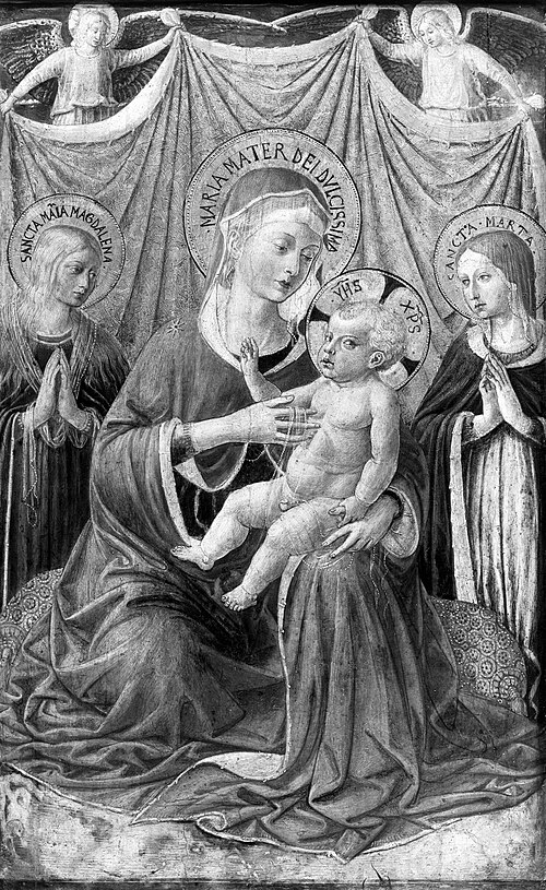 Mary with the child and saints, 1450, Benozzo Gozzoli