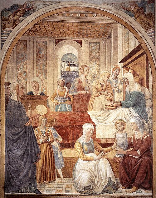 Birth of Mary, 1491, Benozzo Gozzoli