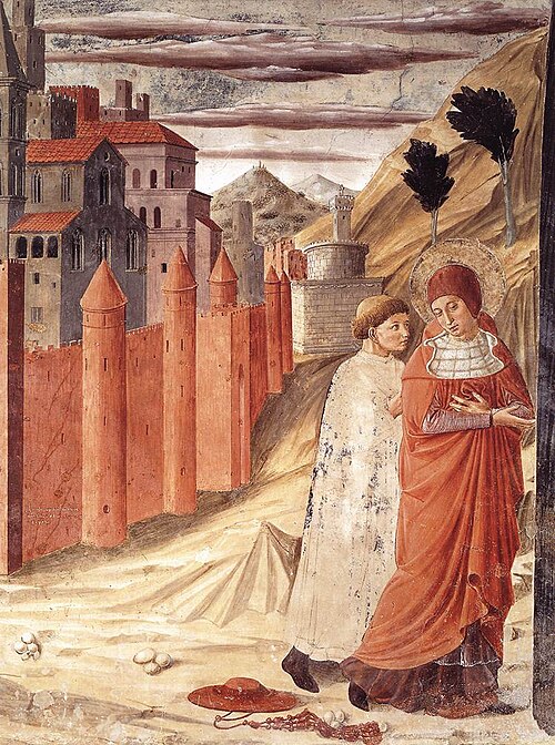 The Departure of St Jerome from Antioch, 1452, Benozzo Gozzoli
