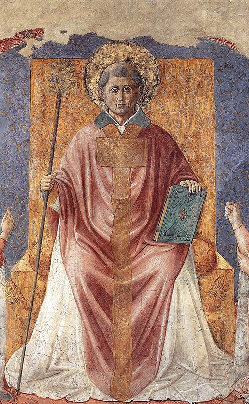 St Fortunatus Enthroned, 1450, Benozzo Gozzoli