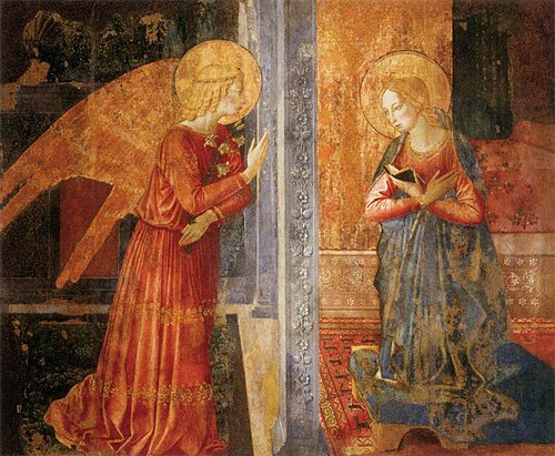 San Domenico Annunciation, 1449, Benozzo Gozzoli