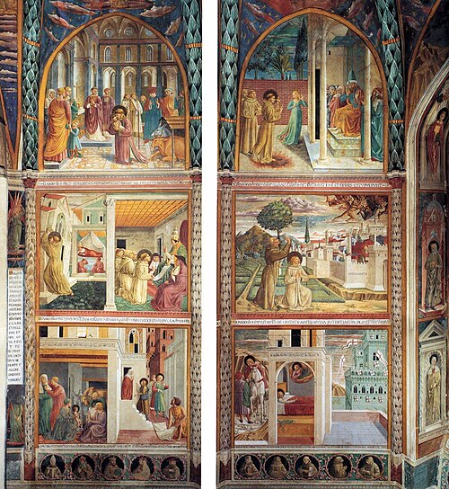 Scenes from the Life of St Francis, 1452, Benozzo Gozzoli