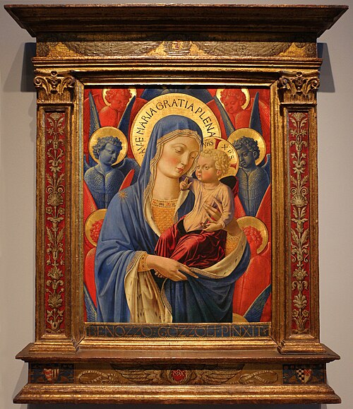 madonna col bambino e angeli, 1460, Benozzo Gozzoli