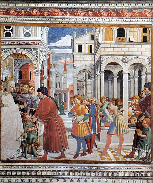 The School of Tagaste, 1464, Benozzo Gozzoli
