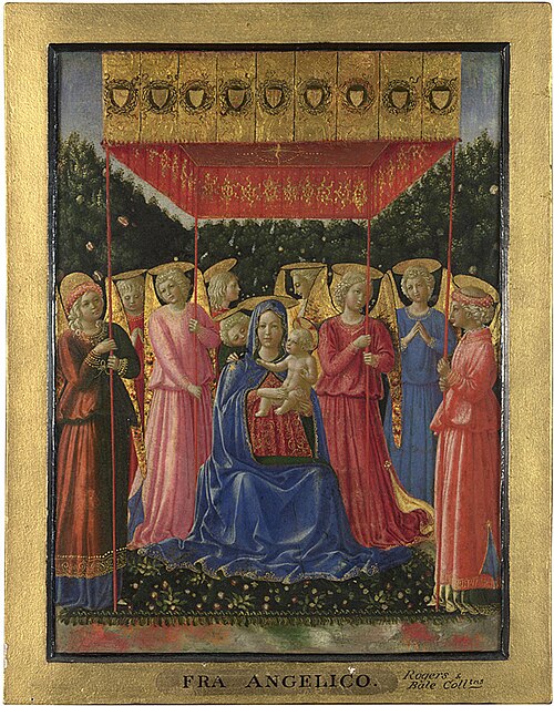 The Virgin and Child with Angels, 1450, Benozzo Gozzoli
