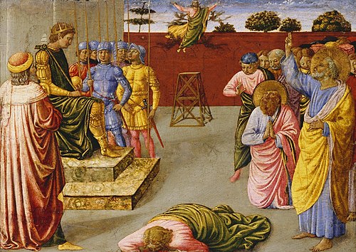 The Fall of Simon Magus, 1461, Benozzo Gozzoli