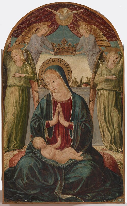 Madonna and Child with Angels, 1450, Benozzo Gozzoli