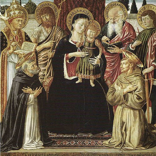 The Virgin and Child with Saints, 1476, Benozzo Gozzoli