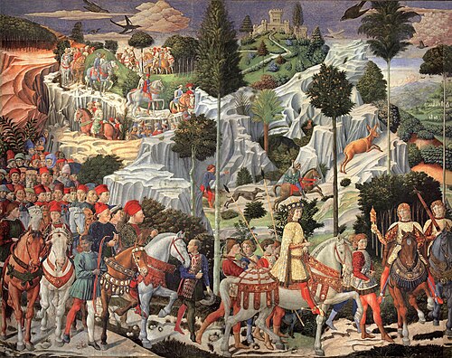 Procession of the Youngest King, 1450, Benozzo Gozzoli