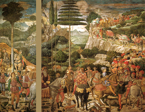 Procession of the Oldest King, 1450, Benozzo Gozzoli