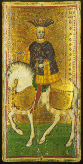 cavaliere di coppe, 1440, Bonifacio Bembo