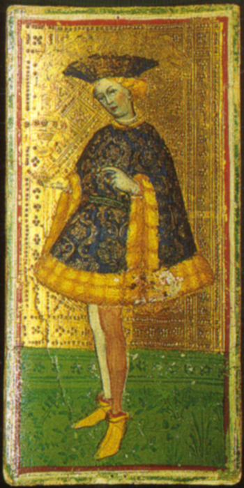 fante di coppe, 1440, Bonifacio Bembo