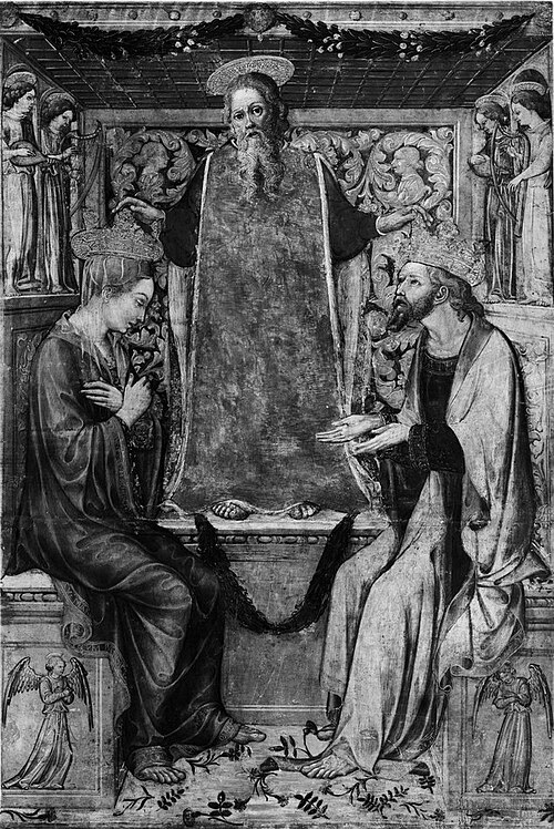 The coronation of Christ and the Virgin by God the Father, 1467, Bonifacio Bembo