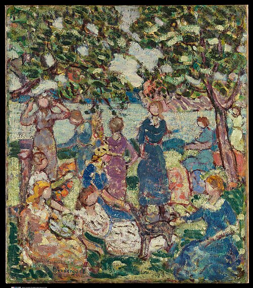 Picnic by the Inlet, 1918, Maurice Prendergast