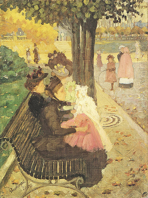 The Tuileries Garden, Paris, 1895, Maurice Prendergast