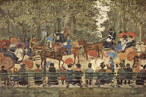 Central Park, New York, 1901, Maurice Prendergast
