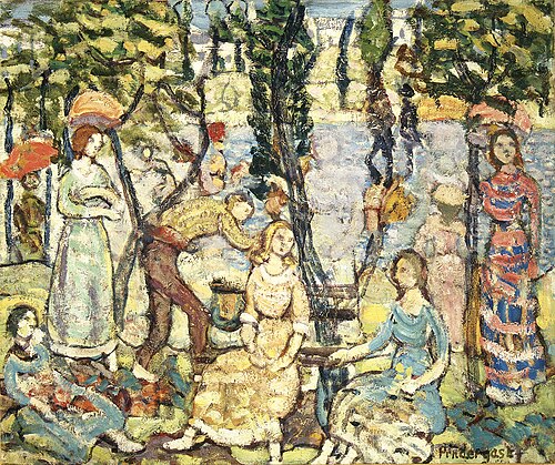 Group of Figures, 1918, Maurice Prendergast