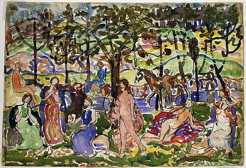 Park Scene, 1915, Maurice Prendergast