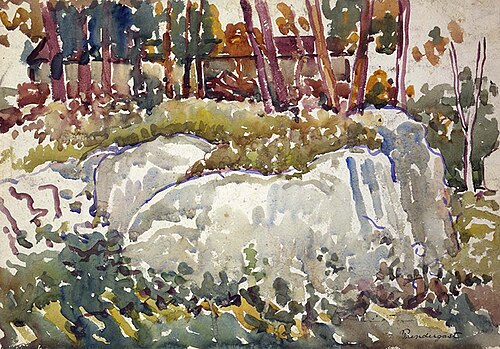 Rocks, Maine, 1913, Maurice Prendergast