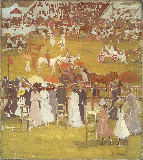 Race Track, 1896, Maurice Prendergast