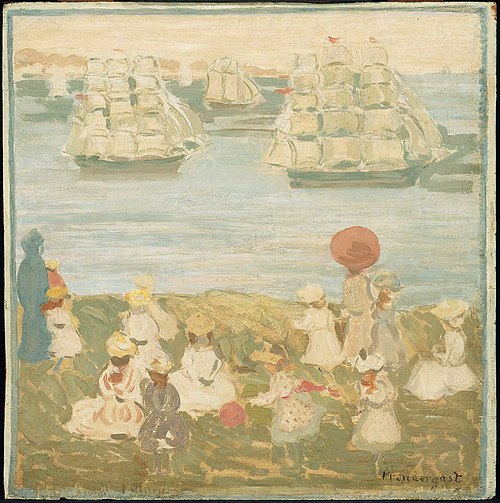 The Pretty Ships, 1896, Maurice Prendergast