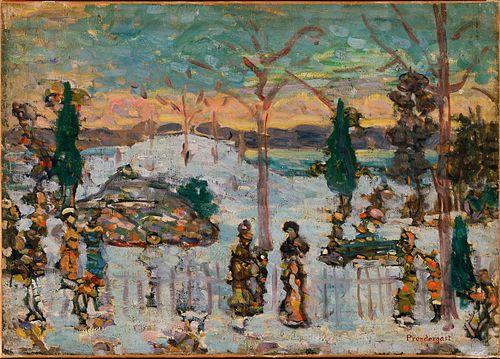 Snow in April, 1907, Maurice Prendergast