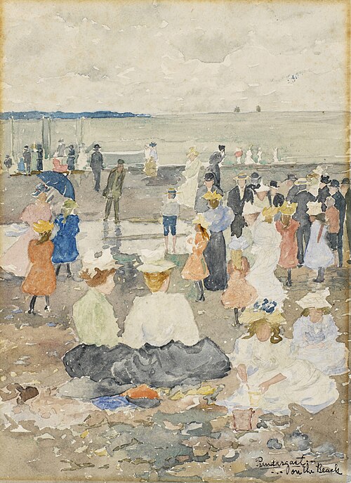 On the Beach, , Maurice Prendergast