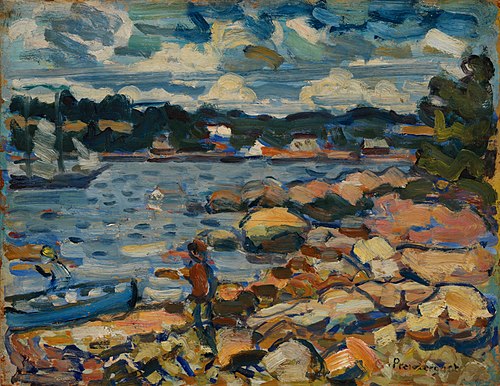 Brooksville, Maine (River & Rocks), , Maurice Prendergast