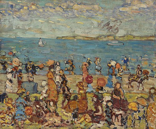 Beach Scene, , Maurice Prendergast