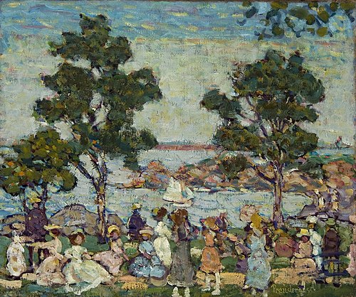 Landscape (Park Scene), , Maurice Prendergast
