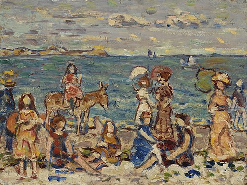 At the Beach, , Maurice Prendergast