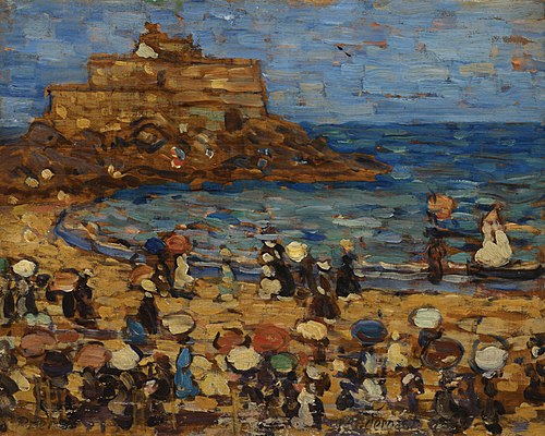 Seascape–St. Mâlo, 1907, Maurice Prendergast