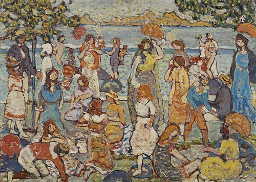 The Beach, , Maurice Prendergast