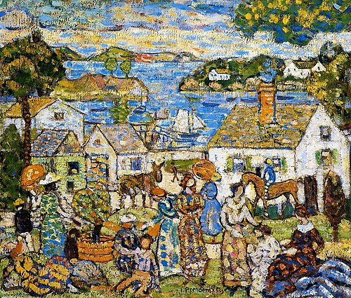 New England Harbor, 1921, Maurice Prendergast