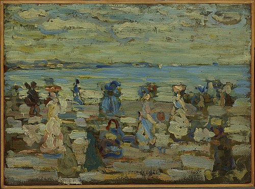 Beach Scene, 1908, Maurice Prendergast