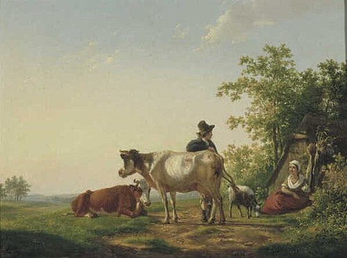 Zomerlandschap met vee, 1830, Hendrik van de Sande Bakhuyzen
