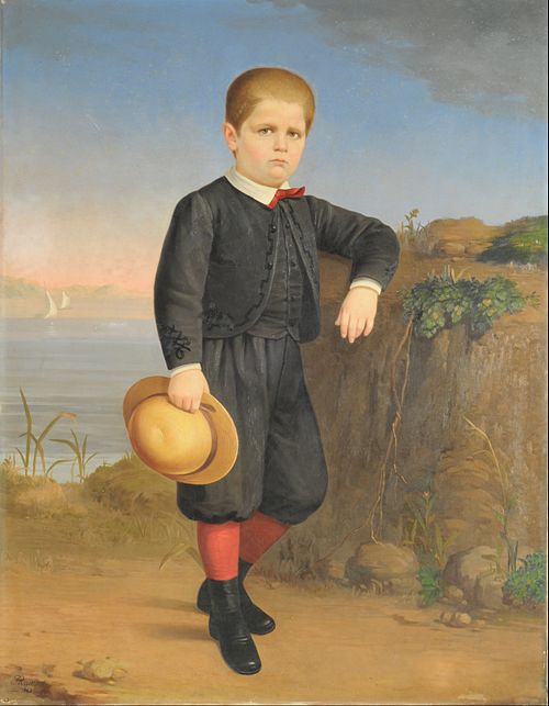 Portrait of Eduardo Lahitte Uribelarrea, 1868, Benjamín Franklin Rawson